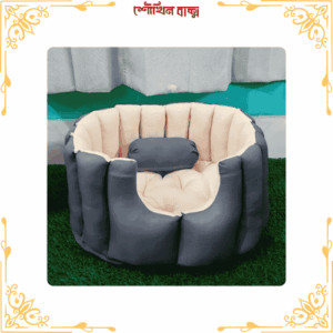 মাঝারি সাইজের কুশনসহ পোষা প্রাণীর বেড