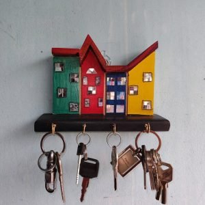 মেহগনি কাঠের ছোট কী হোল্ডার / শোপিস