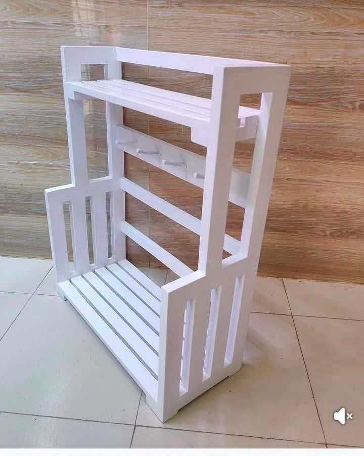 মেহগনি কাঠের চমৎকার কাপ অর্গানাইজার রেক - Image 2