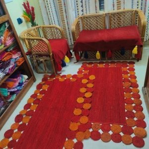 স্কয়ার শেপ জুট ম্যাট – ন্যাচারাল ও এলিগেন্ট ডিজাইন